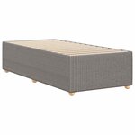 vidaXL Cadre de lit sans matelas taupe 80x200 cm tissu
