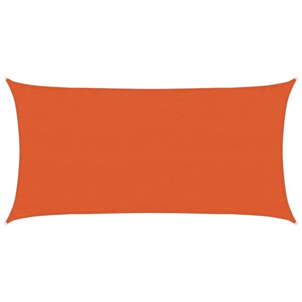 vidaXL Voile d'ombrage 160 g/m² rectangulaire orange 3x6 m PEHD