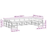 vidaXL Ensemble de canapés d'extérieur 10 pc Blanc et Beige