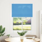 vidaXL Store plissé bleu 100x100 cm largeur du tissu 99 4 cm polyester