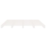 vidaXL Cadre de lit sans matelas blanc bois de pin massif