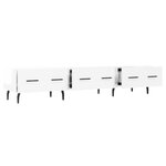 vidaXL Meuble TV blanc brillant 150x36x30 cm bois d'ingénierie