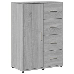 vidaXL Buffet sonoma gris 60x31x84 cm bois d'ingénierie