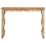 vidaXL Table console 110x40x76 cm Bois de récupération massif