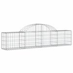 vidaXL Paniers à gabions arqués 20 Pièces 200x30x40/60 cm Fer galvanisé