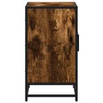 vidaXL Armoire de lavabo de salle de bain chêne fumé 90x33x60 cm