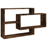 vidaXL Étagère murale chêne fumé 104x20x58 5 cm bois d'ingénierie