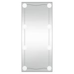 vidaXL Miroir mural avec lumières LED 30x80 cm verre rectangulaire