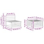 vidaXL Ensemble de canapés d'extérieur 5 pc Naturel