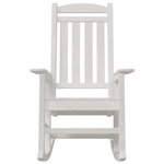 Chaises Berçantes vidaXL 2 Pièces Blanches 70x92x107.5 cm HDPE
