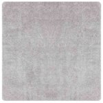 vidaXL Tapis Shaggy Anti-dérapant Gris 160 x 160 cm PP