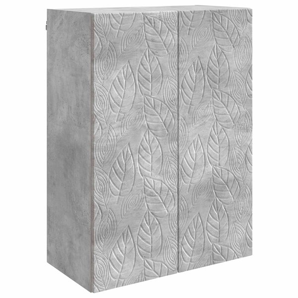 vidaXL Armoire Murale Gris béton 66 x 34 5 x 90 cm Bois d'ingénierie