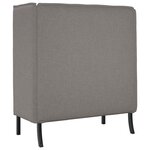 vidaXL Canapé à Haut Dossier Taupe 109 x 56 x 121 cm tissu