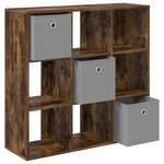 vidaXL Buffet Chêne fumé 88 5 x 29 x 84 5 cm