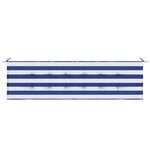 vidaXL Coussin de banc de jardin Rayé Bleu et blanc 180 x 50 x 4 cm