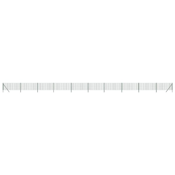 vidaXL Clôture en treillis métallique vert 0 8x25 m acier galvanisé
