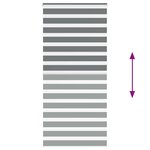 vidaXL Store zèbre gris foncé largeur du tissu 95 9 cm polyester