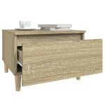 vidaXL Table d'appoint Chêne sonoma 50x46x35 cm Bois d'ingénierie