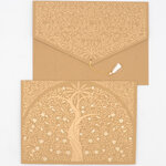 PAPERTREE GAIA Lot de 5 Enveloppes (A5) - Capuccino