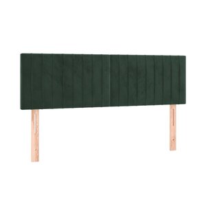 vidaXL Têtes de lit 2 Pièces Vert foncé 72x5x78/88 cm Velours