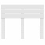 vidaXL Tête de lit avec tête de lit Blanc 120 cm Bois d'ingénierie