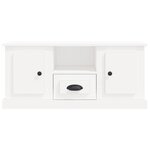 vidaXL Meuble TV blanc 100x35 5x45 cm bois d'ingénierie
