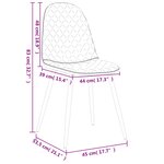 vidaXL Chaises à manger lot de 4 Gris clair Velours