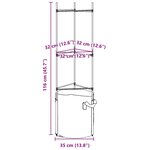 vidaXL Cages à tomates avec sacs à plantes 4 Pièces 116 cm acier et PP
