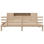 vidaXL Lit bibliothèque sans matelas 180x200 cm bois massif de pin