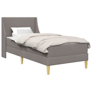 vidaXL Cadre de lit avec matelas avec tête de lit Polyester