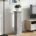 vidaXL Support de Plante 2 pc Gris béton 30 5 x 30 x 100 5 cm