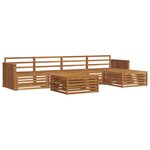 vidaXL Ensemble de canapés d'extérieur 6 pc Naturel