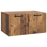 vidaXL Meuble TV mural Bois ancien 59 5 x 41 x 30 cm Bois d'ingénierie