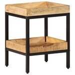vidaXL Table d'appoint 35x35x45 cm Bois massif de manguier