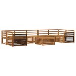 vidaXL Ensemble de canapés d'extérieur 8 pc Naturel