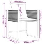Ensemble de repas de jardin 6 pièces vidaXL avec coussins en acier et poly rotin