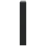 vidaXL Supports d'étagères pour lavabo 2 Pièces noir rectangulaire acier