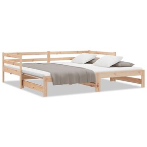 vidaXL Lit coulissant sans matelas 2x(90x200) cm