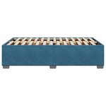 vidaXL Cadre de lit sans matelas bleu 120x190 cm velours