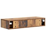 vidaXL Table d'appoint murale Bois ancien 87 5 x 34 5 x 17 cm