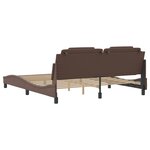 vidaXL Cadre de lit sans matelas marron 180x200 cm similicuir