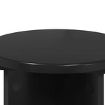 vidaXL Support de Plante 2 Pièces Noir Ø29 5 x 40 cm Bois d'ingénierie