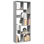 vidaXL Étagère séparatrice de pièce sonoma gris 67x25x161 5 cm