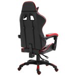 vidaXL Chaise de jeu Rouge Similicuir