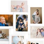 vidaXL Collage de cadres photo pour photo de 10x(13x18 cm) Blanc MDF