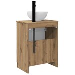 vidaXL Meuble de salle de bain avec évier Chêne artisanal