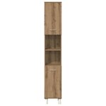 vidaXL Ensemble de meubles salle de bain 3 Pièces bois d'ingénierie