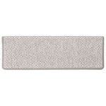 vidaXL Tapis d'escalier autocollants 30 Pièces 65x21x4 cm platine