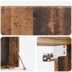 vidaXL Meuble TV mural 98 x 41 x 30 cm Bois ancien Bois d'ingénierie