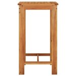 vidaXL Ensemble de bar de jardin 5 Pièces marron bois massif acacia rotin